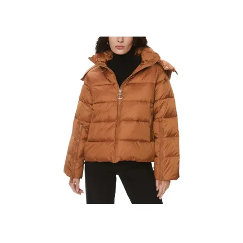 TWINSET Milano Хлопковый пуховик женский коричневый