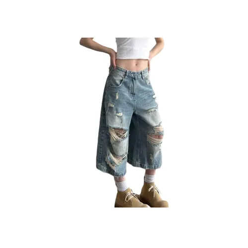 SINKACME Blue Unisex Джинсовые шорты