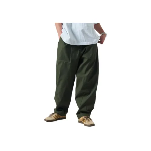 FREAK'S STORE CO-BRAND Повседневные брюки Мужские Оливковый