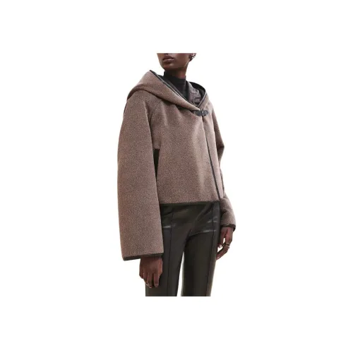 HERMES Серое Женское Пальто