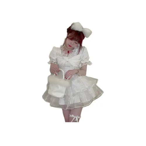 Dippanis Короткий рукав Платье Женское