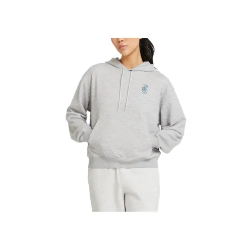 New Balance Толстовка Женская Спортивная Серого цвета