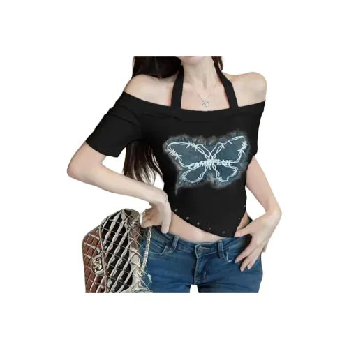 SRCG Черные Женские Футболки