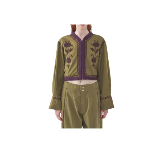 ANTIK BATIK Зеленый Женский Куртки