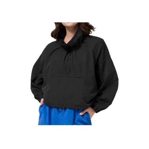 lululemon Glyde Break The Mold Пуловер Куртки Пальто Женские Черный