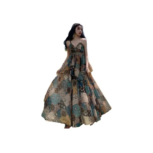 AFGGD Светло-коричневый женский слиплатье