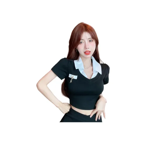 MORii Черные Женские Футболки