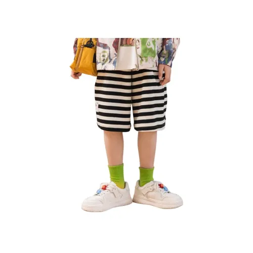 The panda is round Модный Классический и Универсальный Детский Черный