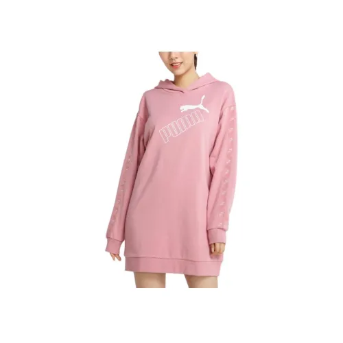 PUMA Розово-фиолетовый Женские Длинные Платья с Рукавами
