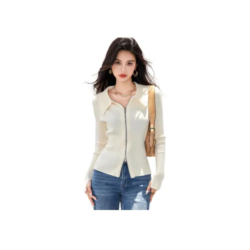 POPO.INFO Ecru Женская Трикотаж