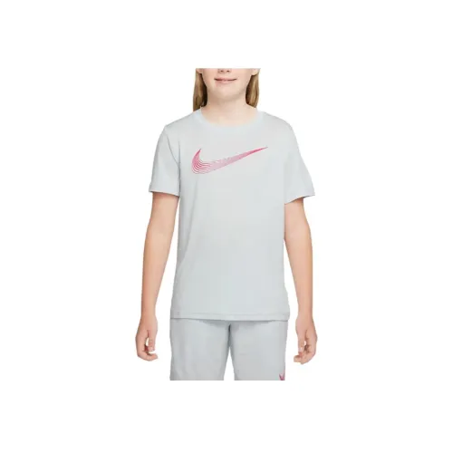nike Dri Fit T-Shirt Photon Pink Mermaid Red Подростки