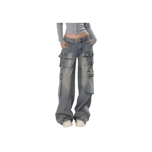 BEAR UNION Женские джинсы синего цвета