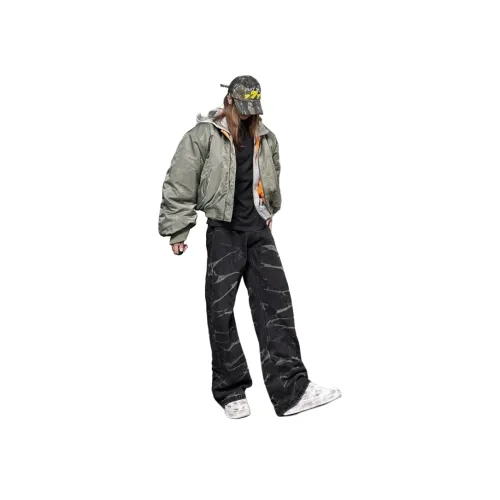 YGHOME OFFICIAL Черные Унисекс Джинсы