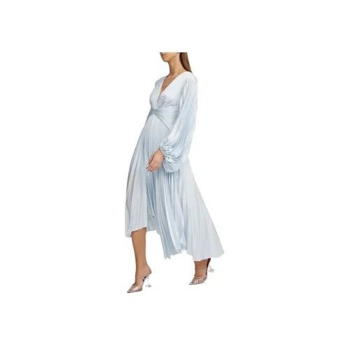ACLER Blue Женские Длинные Рукава Платья