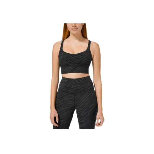 lululemon Free To Be Спортивное белье Женское Камуфляж Темно-угольный Смешанный цвет