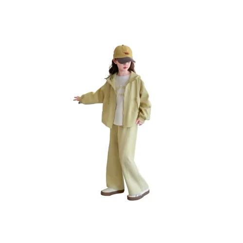 SUPEREDGE Желтый Толстовка Одежда Sets Школьный возраст Повседневная спортивная одежда