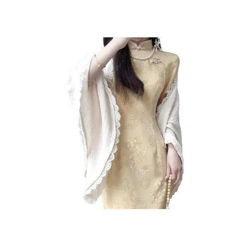 EFCR Желтый Женские Ципао