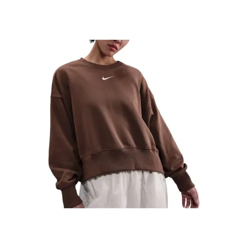 Nike Clothing Коричневый Женский Свитшот