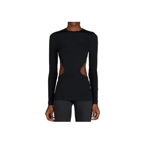 Balenciaga SS24 T Рубашка Slim Fit Женская Черная