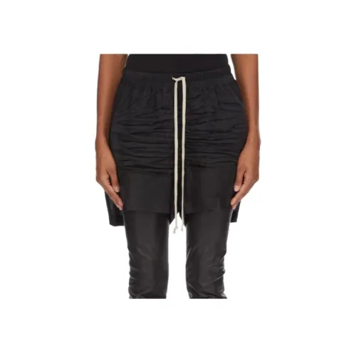 RICK OWENS Черные Женские Повседневные Шорты