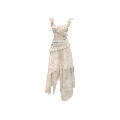 ONE PASS STUDIO Без рукавов Платье Женское Многоцветное