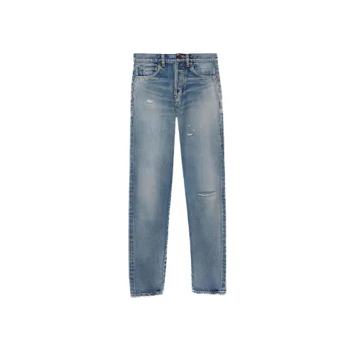SAINT LAURENT Джинсы Женские Синие