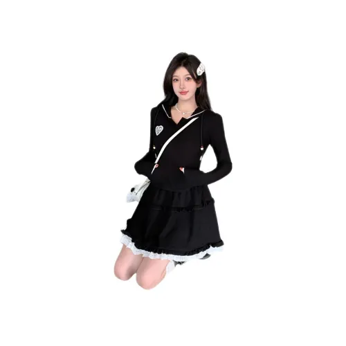 TONYBEAR Длинное платье с длинными рукавами женское