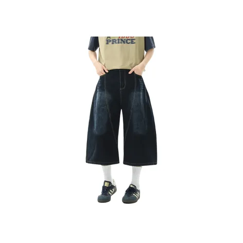 ZUOFEILI Темно-синие мужские джинсовые шорты