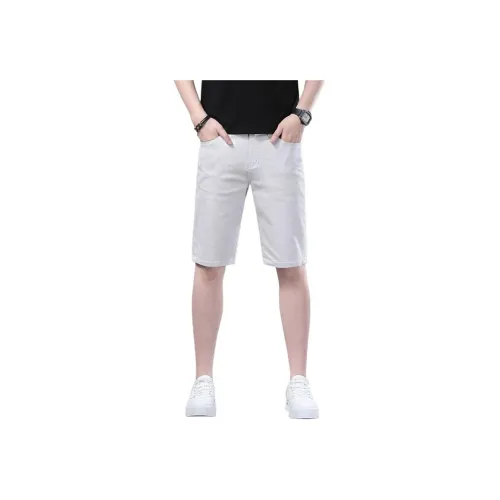 TIANZAN Белый Серый Унисекс Джинсовые Шорты