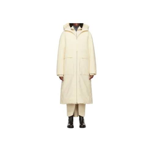 JIL SANDER Экрю Женские Куртки