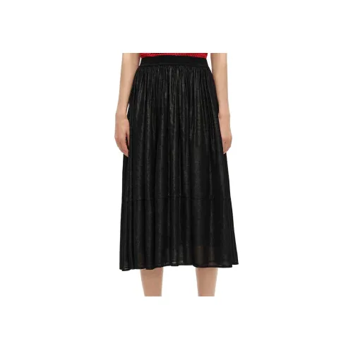KARL LAGERFELD Повседневный Длинный Юбка Женские Черный