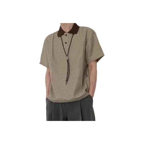 GANGZAI Коричневый Унисекс T-рубашки