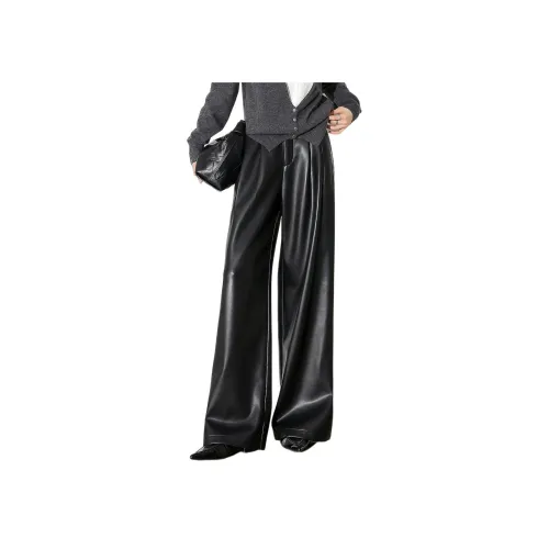 Dme Черные Женские Кожаные Брюки