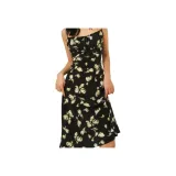 Таинственный аромат, цветочный дизайн, тень, топ на бретелях, длинный, юбка