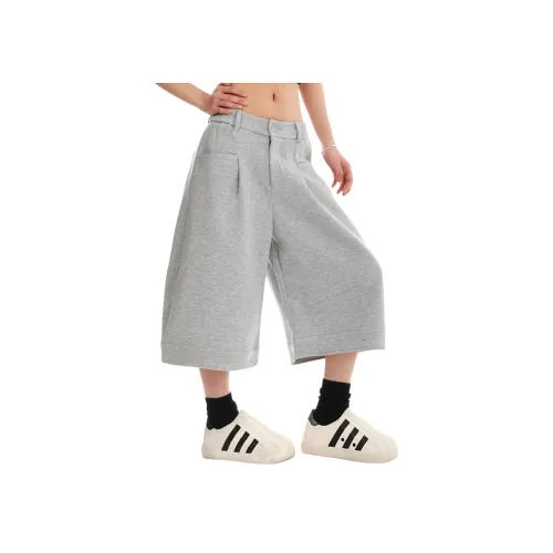 YOUSEKOO Серые Мужские Повседневные Шорты