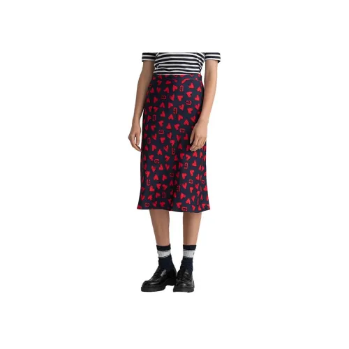 GANT Повседневный Длинный Юбка Женские 409 Темно-синий