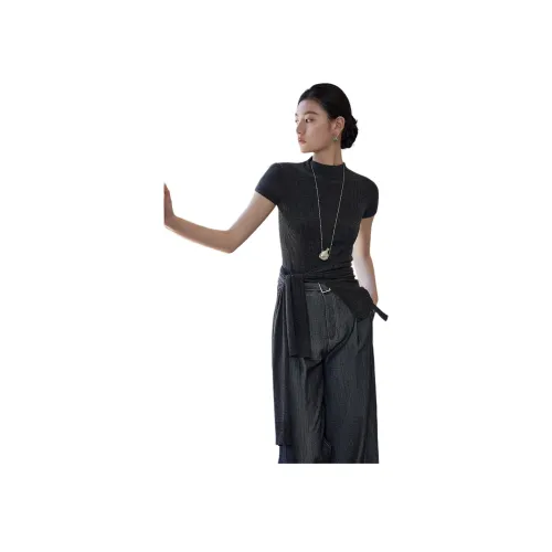 THE SEA LIFE Черный Серый Цвет Женский Трикотаж