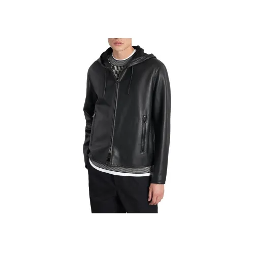 EMPORIO ARMANI Кожа Куртка Мужская
