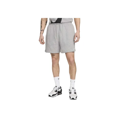 nike Мужские French Terry Flow Shorts Повседневные шорты Мужские Светлый Дымчатый Серый