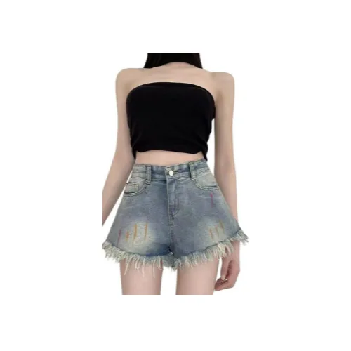 OMOIDAS Синие Женские Джинсовые Шорты