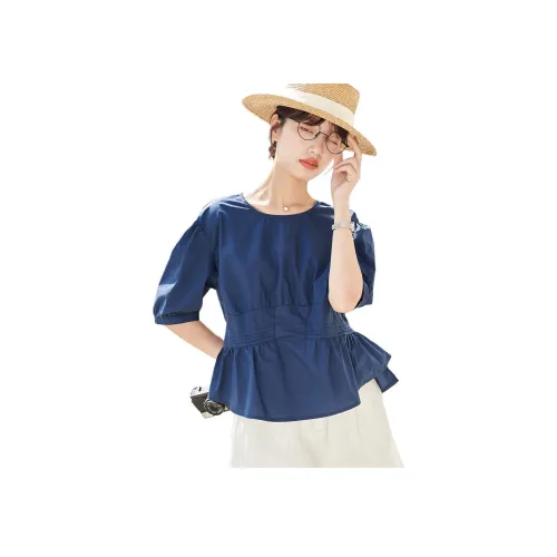 ZIMO Темно-синие женские рубашки