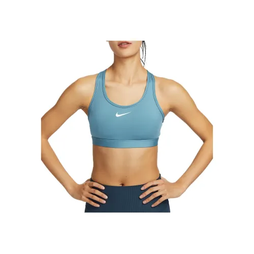 NIKE Swoosh Дымчато-синий Женское спортивное белье