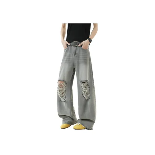 MORii Серый Унисекс Джинсы