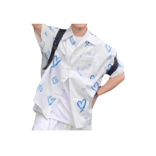 GANGZAI Белый Унисекс Рубашки