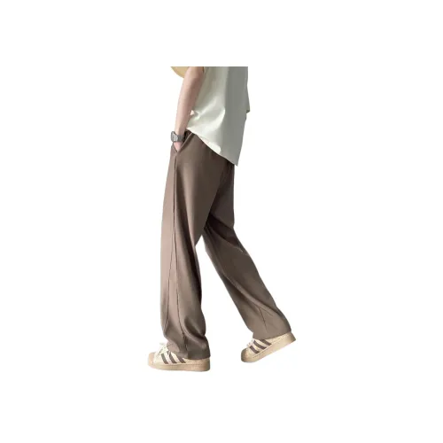 COMOWA Коричневый унисекс костюмные брюки