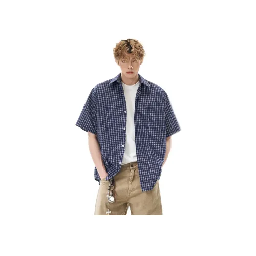 QEWBG Темно-синие унисекс рубашки