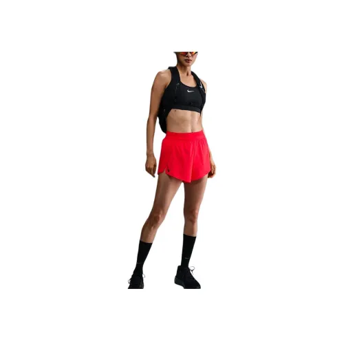 Nike Dri Fit ADV Светло-красный/Черный Женские Спортивные Шорты