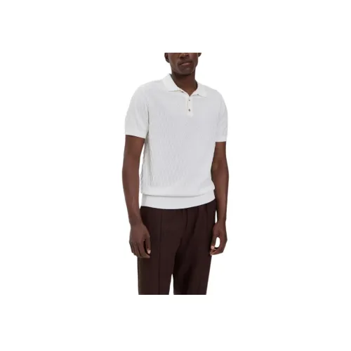 CLUB MONACO Белая Мужская Поло