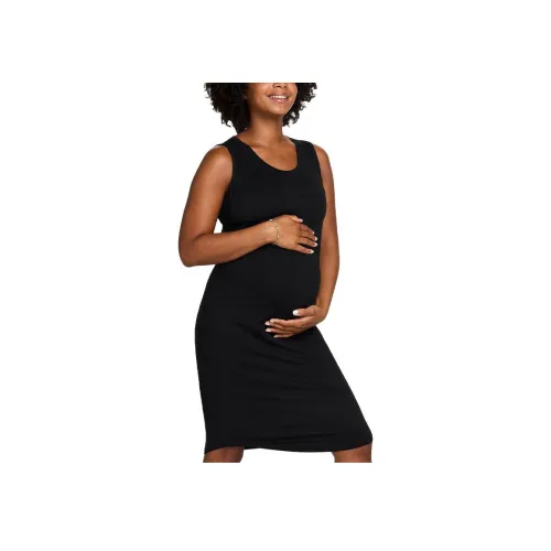 nike Dri FIT Облегающий крой KNIT Платье Maternity Без рукавов Платье Женские Черный