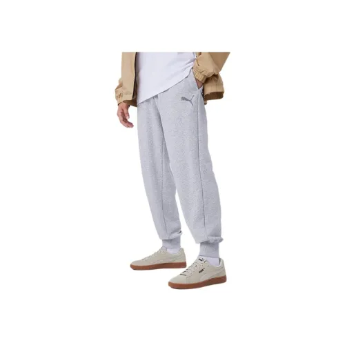 PUMA Relaxed Серые Мужские Вязаные Спортивные Штаны